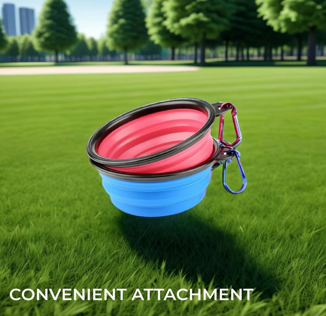 Portable & Foldable Silicone Bowls for Dogs and Cats – Ideal for Travel